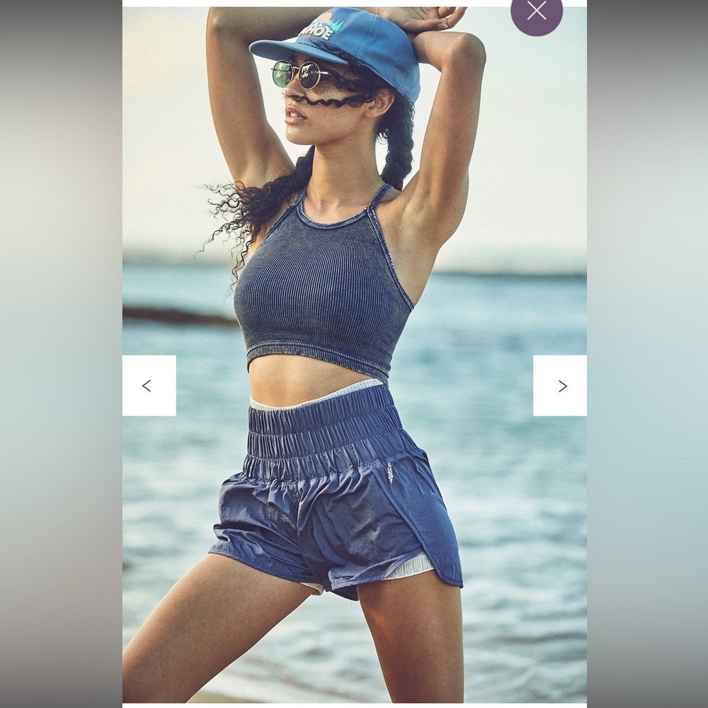 Free People | FP Movement The Way Home Athletic Shorts in Deep Sea size large